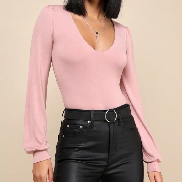 Bundle of 3 Kaylene V-Neck Balloon Sleeve Bodysuits - Picture 4 of 15